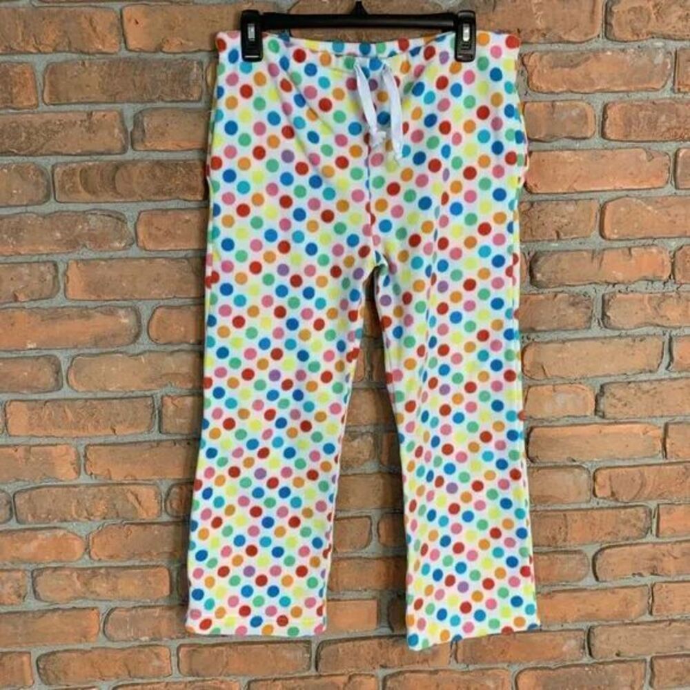 Grandma Pants Colorful Polka Dot Youth Pajama‎ Bottoms Loungewear Youth Large